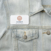 Moderne zakelijke Logo minimalistische medewerkers Naamplaatje (In situ)