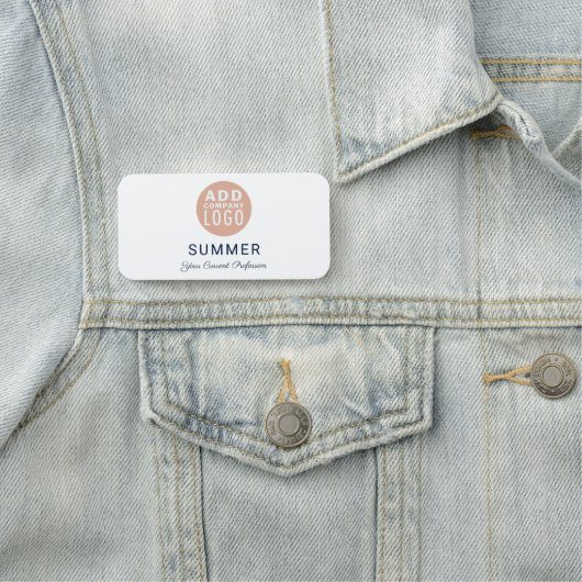 Moderne zakelijke Logo minimalistische medewerkers Naamplaatje (In situ)