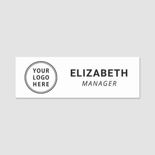 Moderne zakelijke Logo Naamplaatje (Voorkant)