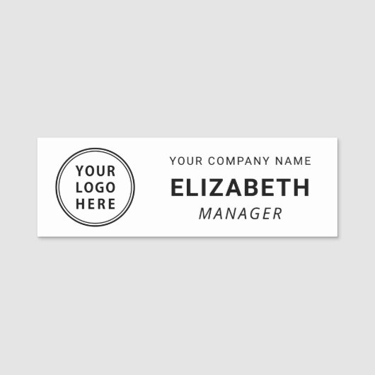 Moderne zakelijke Logo Naamplaatje (Voorkant)