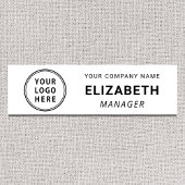 Moderne zakelijke Logo Naamplaatje