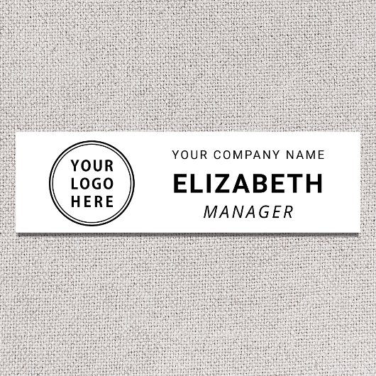 Moderne zakelijke Logo Naamplaatje