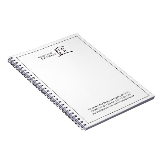 Moderne zakelijke Logo Notitieboek (Rechterzijde)