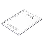Moderne zakelijke Logo Notitieboek (Linkerzijde)