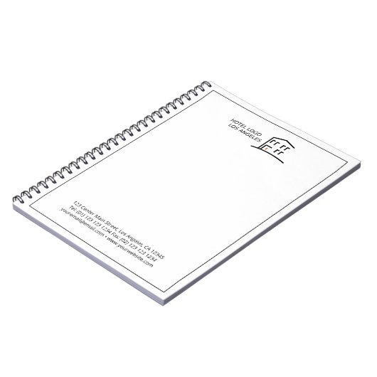Moderne zakelijke Logo Notitieboek (Linkerzijde)