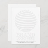 Moderne zakelijke Logo Notitiekaartje (Voorkant / Achterkant)