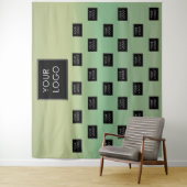 Moderne zakelijke Logo Ombre Fair Backdrop Wandkleed (In situ)