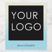 Moderne zakelijke Logo Ombre gradiënt van het Bedr Wijn Etiket (Enkel label)