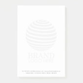 Moderne zakelijke Logo Post-it® Notes (Voorkant)