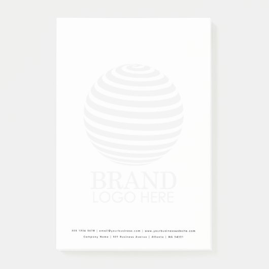 Moderne zakelijke Logo Post-it® Notes (Voorkant)