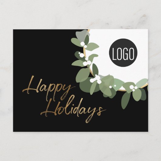 Moderne zakelijke Logo Prettige feestdagen geen fo (Voorkant)