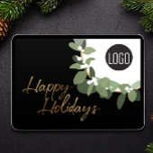 Moderne zakelijke Logo Prettige feestdagen geen fo Feestdagenkaart