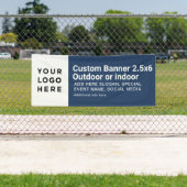 Moderne zakelijke Logo Professional 2,5 x 6 inch Spandoek (Insitu)