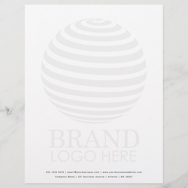 Moderne zakelijke Logo Professional Letterhead Briefhoofd (Voorkant)