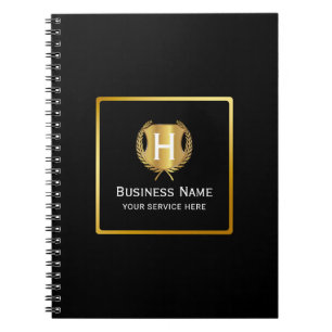 Moderne Zakelijke Logo Promotionele Branding Notitieboek
