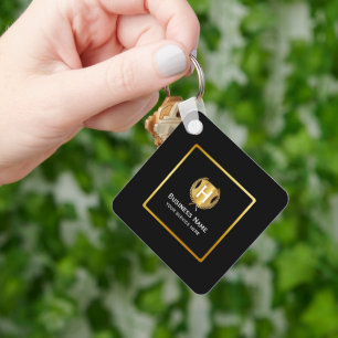 Moderne Zakelijke Logo Promotionele Branding Sleutelhanger