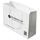 Moderne zakelijke logo QR-code Aangepaste sjabloon Groot Cadeauzakje (Achterkant Gekanteld)