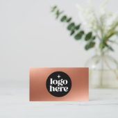 Moderne Zakelijke Logo QR Code Aangepaste Sociale  Visitekaartje (Staand voorkant)
