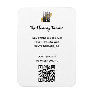 Moderne zakelijke Logo QR-code - promotie Magneet