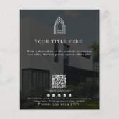 Moderne zakelijke Logo QR-code Social Media Foto Flyer (Voorkant)