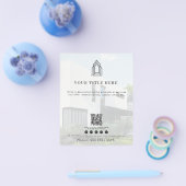 Moderne zakelijke Logo QR-code Social Media Foto Flyer (Enkel)