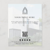 Moderne zakelijke Logo QR-code Social Media Foto Flyer (Voorkant)