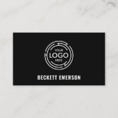 Moderne zakelijke Logo QR-code Visitekaartje (Voorkant)