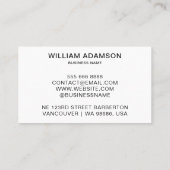 Moderne zakelijke Logo, QR-code | White Profession Visitekaartje (Achterkant)