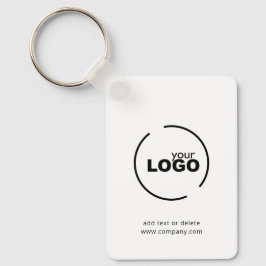 Moderne zakelijke Logo QR-code zwart-wit Sleutelhanger