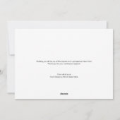 Moderne zakelijke Logo script Faux Gold Feestdagenkaart (Achterkant)