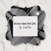 Moderne zakelijke Logo-verpakkingshanger Bedankjes Labels (Achterkant)