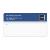 Moderne Zakelijke Logo Verzendlabels Etiket (Voorkant)