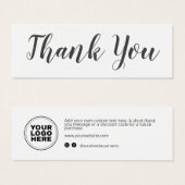 Moderne zakelijke Logo voor script - Hartelijk dan Mini Visitekaartjes (Voorkant /achterkant)