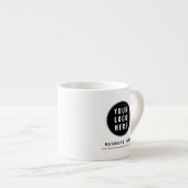 Moderne Zakelijke Logo Website Aangepaste Promotie Espresso Kop (Voorkant rechts)