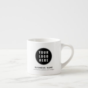 Moderne Zakelijke Logo Website Aangepaste Promotie Espresso Kop