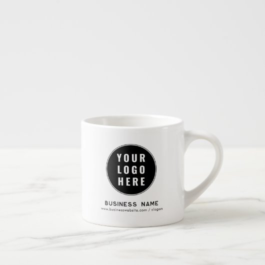 Moderne Zakelijke Logo Website Aangepaste Promotie Espresso Kop (Rechts)
