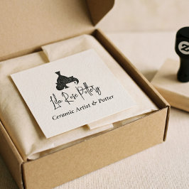 Moderne Zakelijke Naam Script Handgeschreven Logo Rubberstempel
