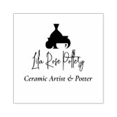 Moderne Zakelijke Naam Script Handgeschreven Logo Rubberstempel (Afrduk)
