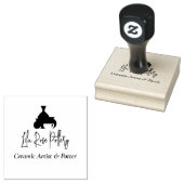 Moderne Zakelijke Naam Script Handgeschreven Logo Rubberstempel (Gestempeld)