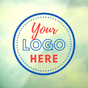 Moderne zakelijke promotionele logo-advertenties raamsticker