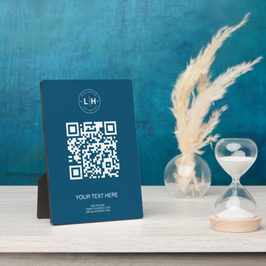 Moderne Zakelijke Promotionele QR-code Fotoplaat (Zijkant)