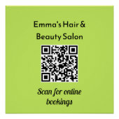 Moderne Zakelijke QR-code Minimalistische Promotie Perfect Poster (Voorkant)