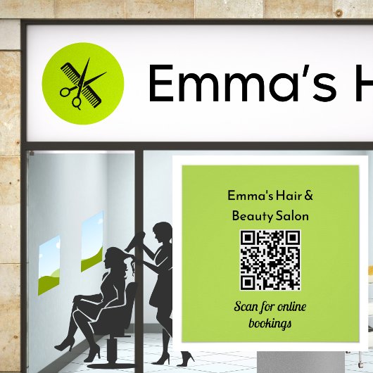 Moderne Zakelijke QR-code Minimalistische Promotie Perfect Poster