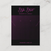 Moderne zakelijke QR Code Sieraden Display Kaarten Contactkaartje (Voorkant)