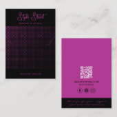 Moderne zakelijke QR Code Sieraden Display Kaarten Contactkaartje (Voorkant / Achterkant)