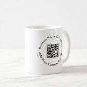 Moderne zakelijke QR-code website branding design Koffiemok (Voorkant rechts)