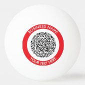 Moderne zakelijke QR-codescan minimaal eenvoudig Pingpongbal (Voorkant)
