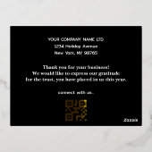 Moderne Zakelijke Queere Code Kerst Folie Vakantie Folie Feestdagen Briefkaart (Achterkant)