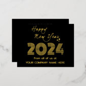 Moderne Zakelijke Queere Code Kerst Folie Vakantie Folie Feestdagen Briefkaart (Voorkant / Achterkant)