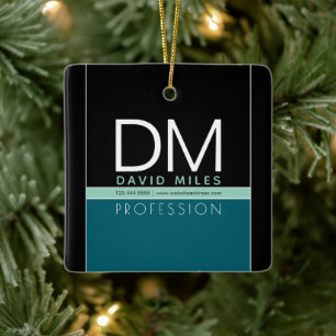 Moderne zakelijke Sjabloon   Alle kleuren  Keramisch Ornament